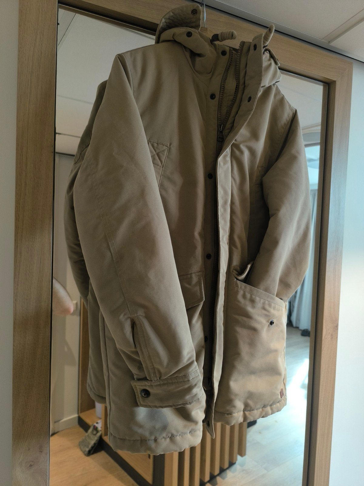 Jack & Jones winterjas - Maat XS - Beige, Beige, Ophalen of Verzenden, Zo goed als nieuw, Jack & Jones