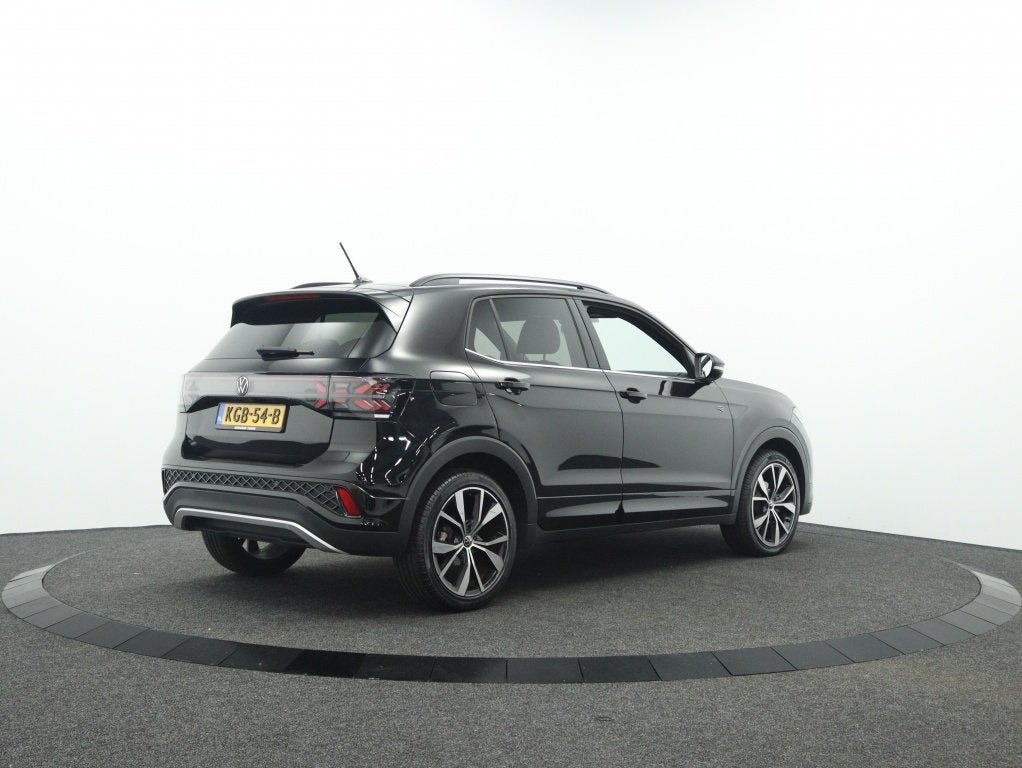 Volkswagen T-Cross 1.0 TSI R-Line DSG | IQ Light | ACC | Pri, Auto's, Volkswagen, 12 maanden, T-Cross, Gebruikt, Zwart