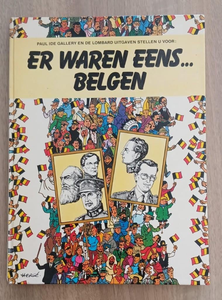 Er waren eens.. Belgen. 1980, HC, 1e dr. Omslagtek.:  Hergé, Boeken, Gelezen, 19e eeuw, Verzenden, Europa