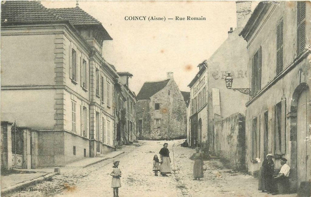 379-034-025 Coincy (Aisne) Rue Romain, Verzenden, Voor 1920, Frankrijk