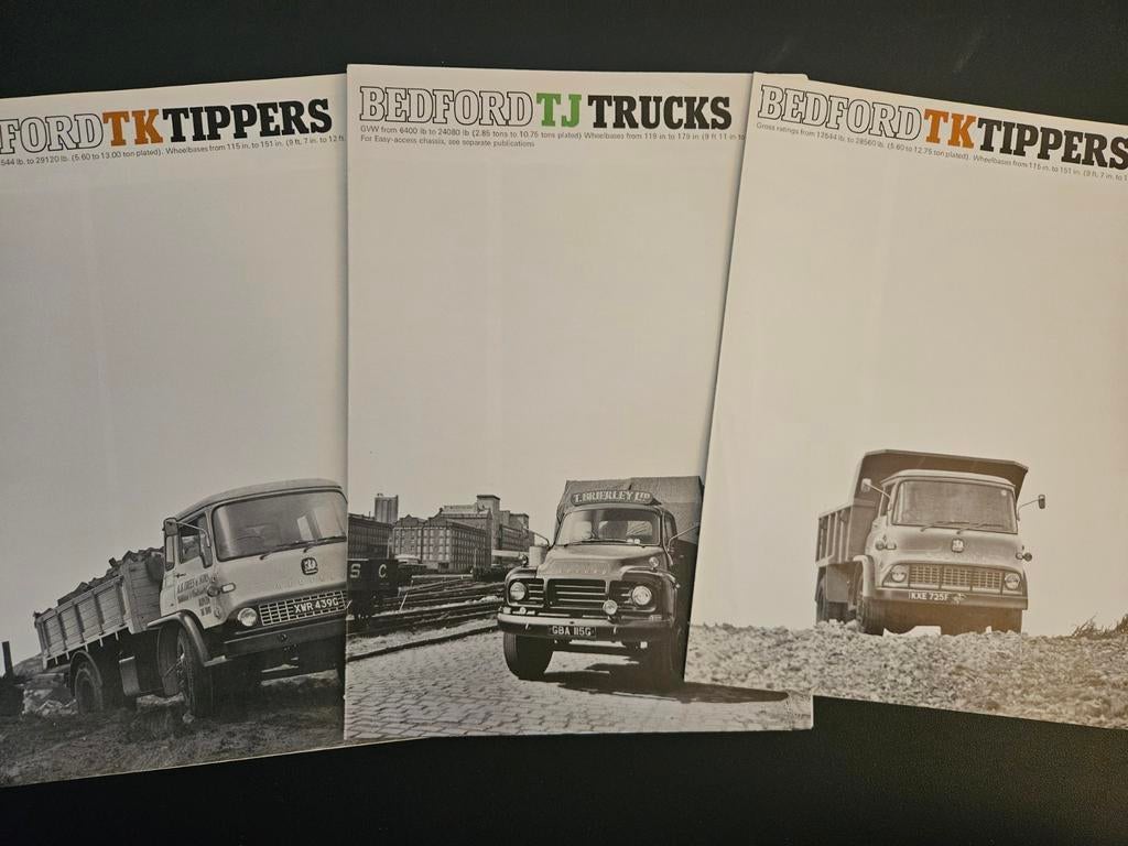 11 Brochures Bedford Trucks 1965 - 1970, Boeken, Ophalen of Verzenden, Zo goed als nieuw, Overige merken