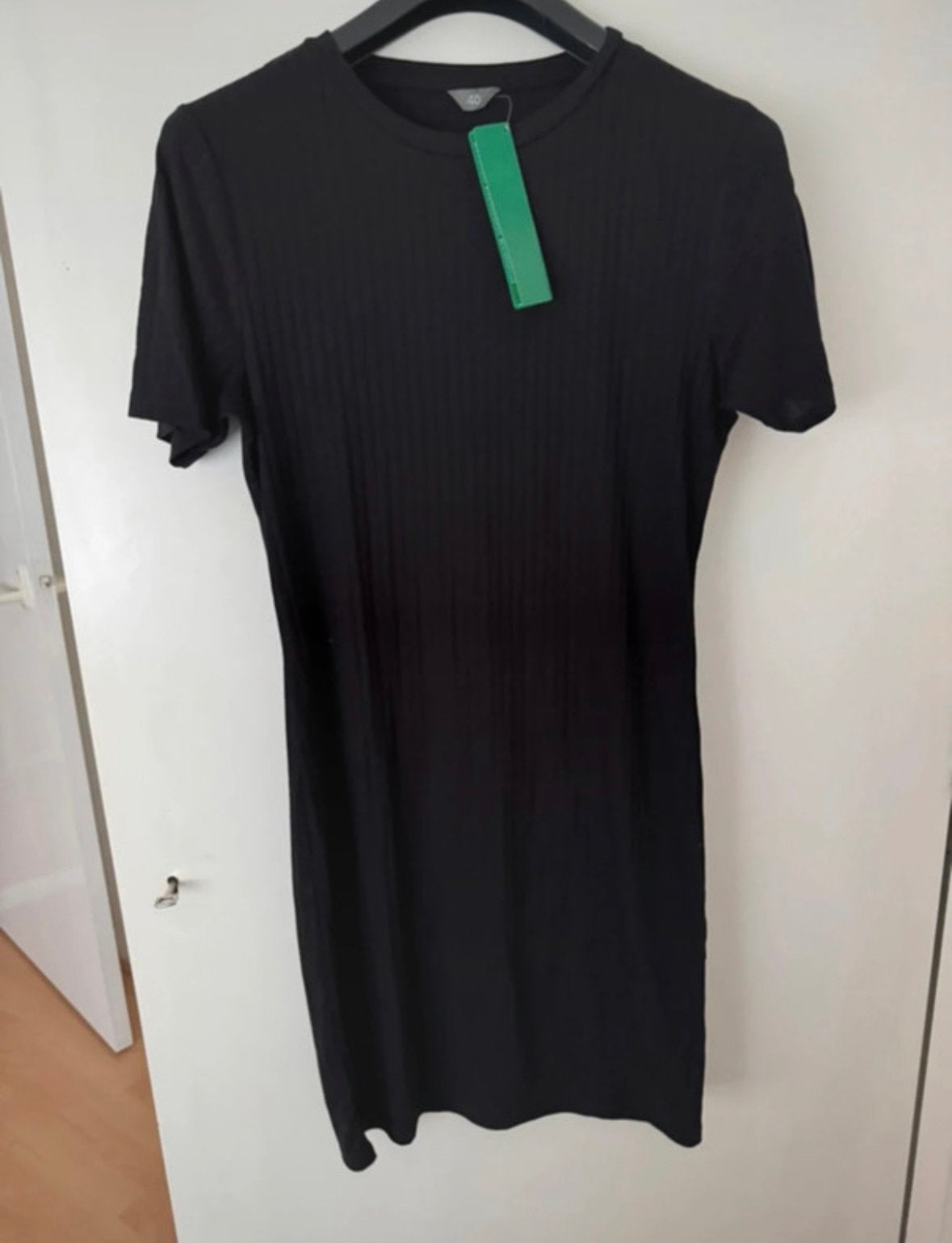 Zeeman geribde jurk zwart M, Verzenden, Nieuw, Maat 42/44 (L), Zwart