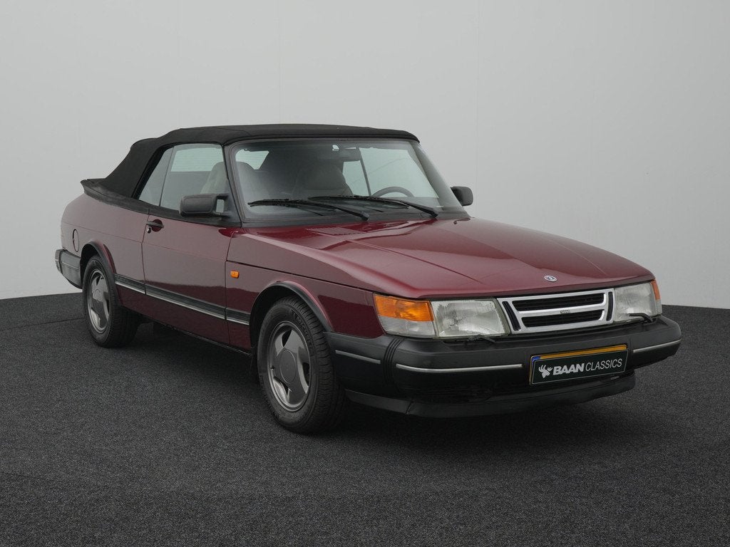 Saab 900 Cabrio 2.0i-16 (bj 1993), Auto's, Voorwielaandrijving, Cabriolet, Bedrijf, Handgeschakeld