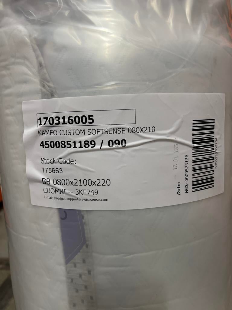 Nieuw Kameo Custom Softsense Matras 80x210 van Swiss Sense, Eenpersoons, 210 cm, Nieuw, Ophalen of Verzenden