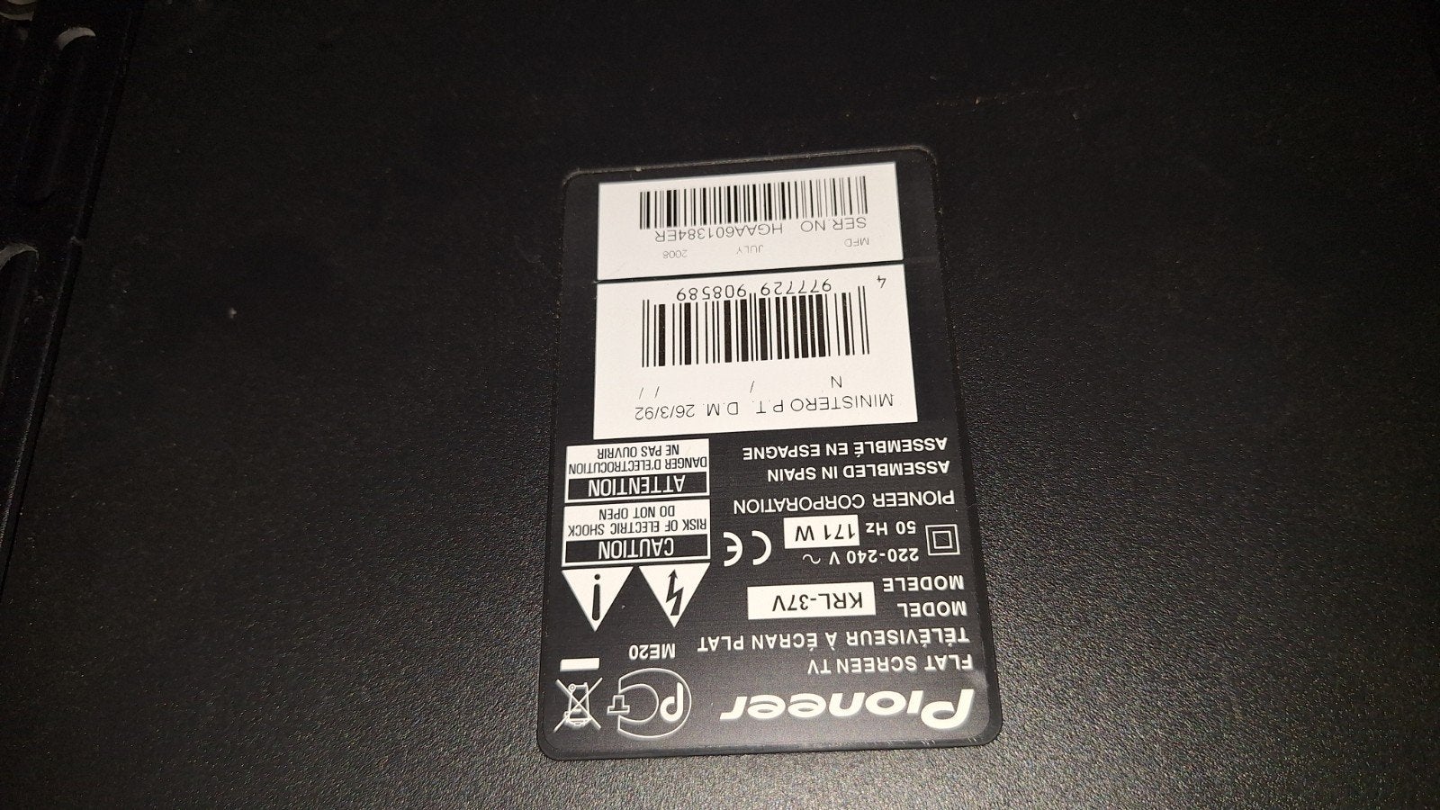 Pioneer Plasma TV - Helder beeld, werkt perfect, Ophalen, 80 tot 100 cm