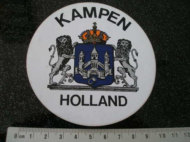 sticker plaats stad gemeente logo embleem kampen holland, Verzenden, Zo goed als nieuw, Overige typen