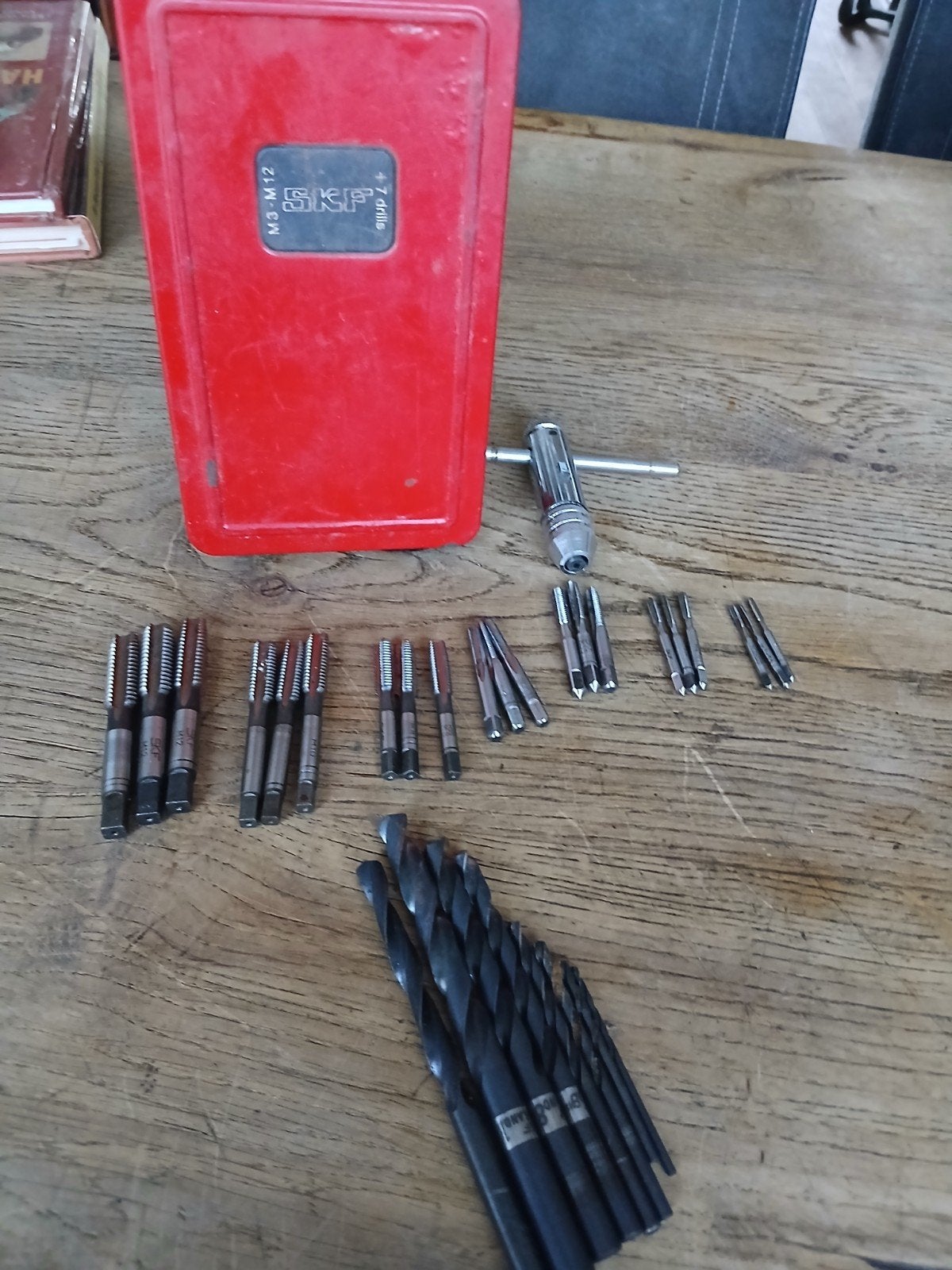 SKF Tap- en Boorset M3-M12 met 7 boren, Doe-het-zelf en Verbouw, Ophalen of Verzenden, Gebruikt, Overige typen, Overige merken