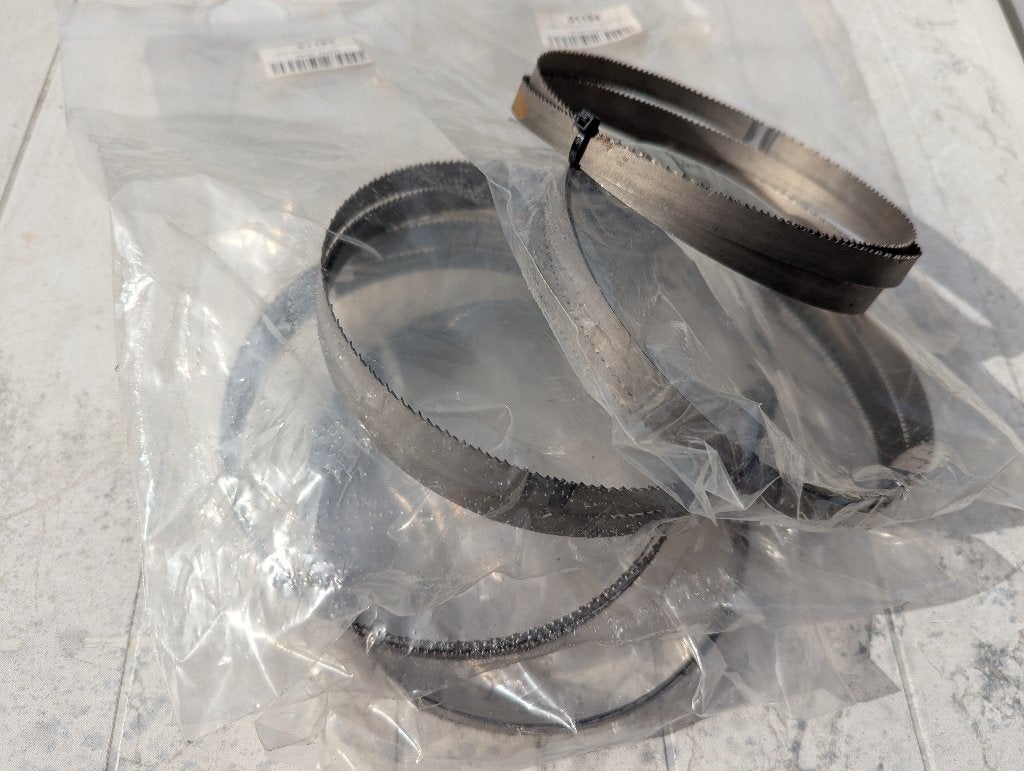 5x HBM Bi-Metaal zaaglint 1470 mm 10-T  (8/12), 70 mm of meer, Nieuw, Ophalen of Verzenden, Lintzaag