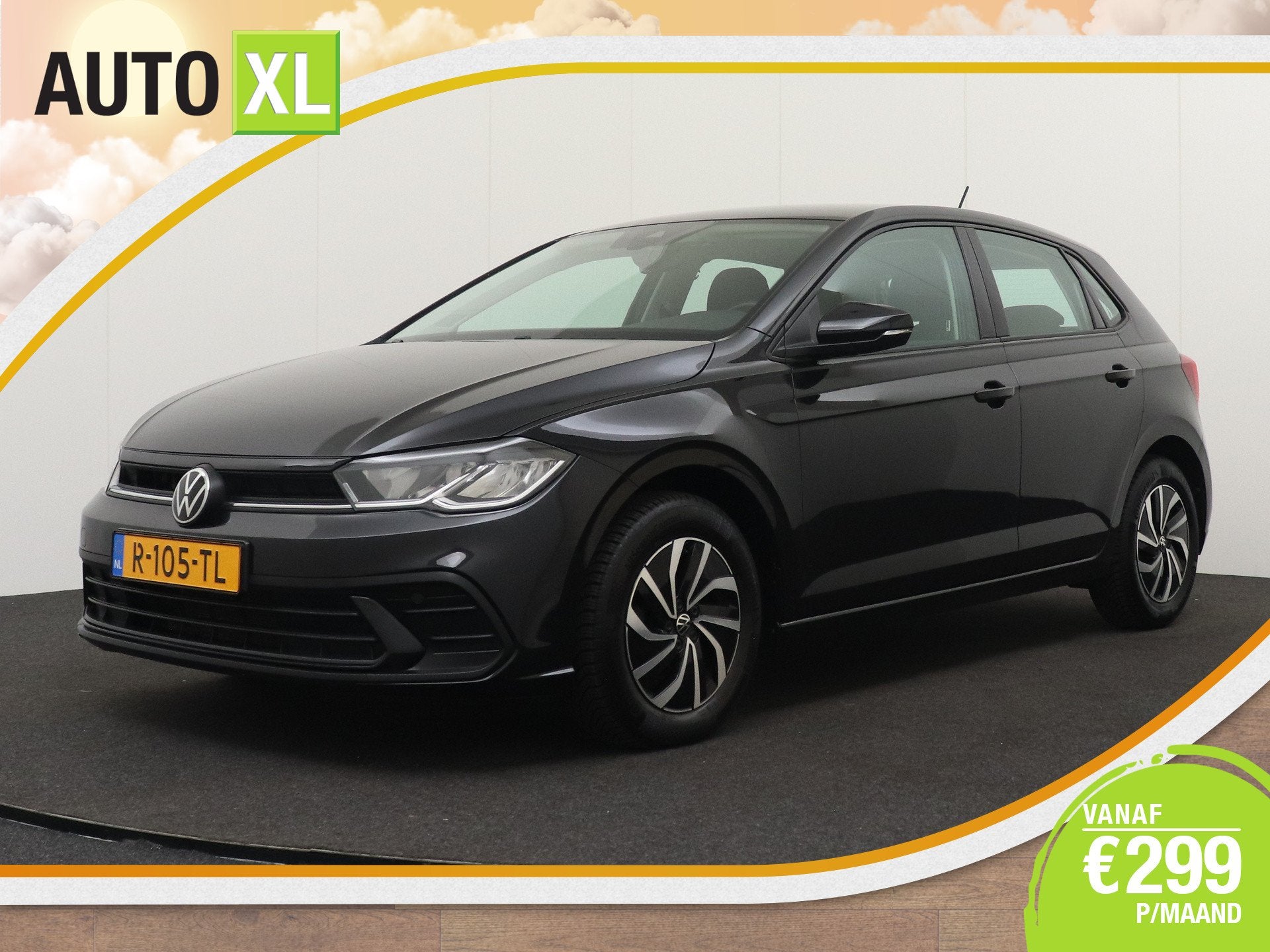 Volkswagen Polo 1.0 96 PK Aut. TSI Business Digi.Dash Adapt., Auto's, Dealer onderhouden, Stof, Gebruikt, 1104 kg