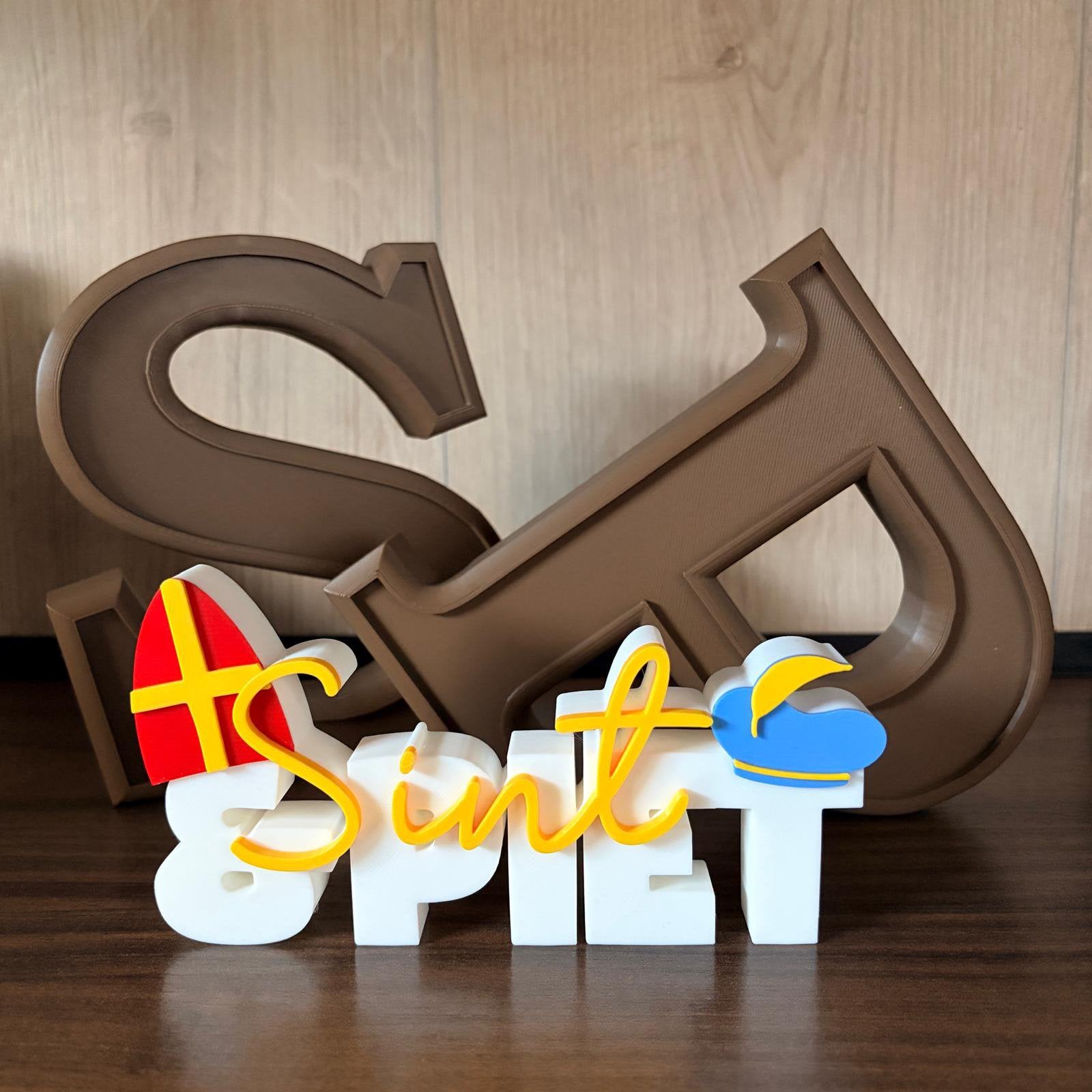 3D print Chocolade letters en Sint / Piet decoratie, Drie personen of meer, Ticket of Toegangskaart