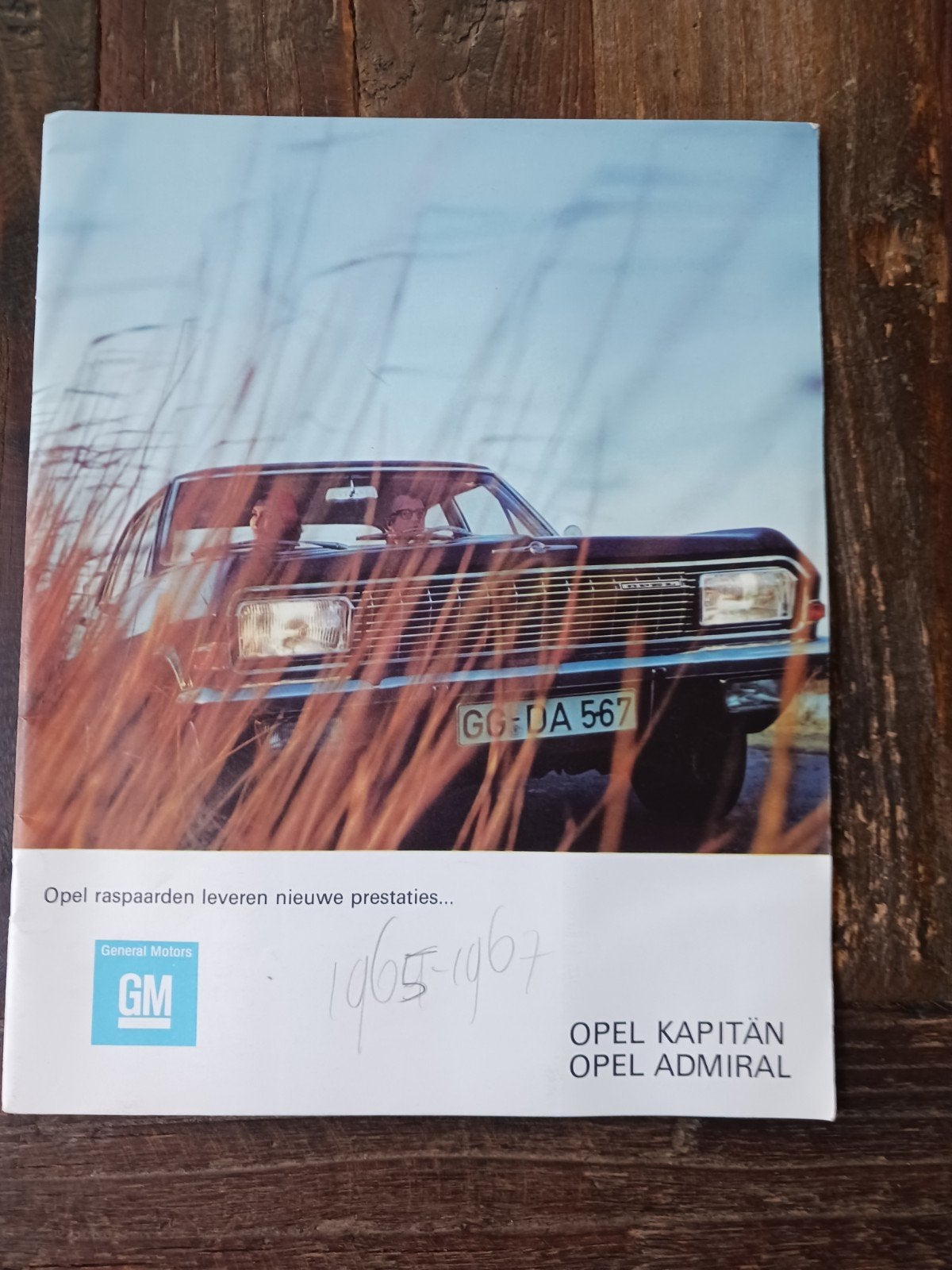 Opel Kapitän Admiral folder +/- 1966, Ophalen of Verzenden, Gelezen, Opel