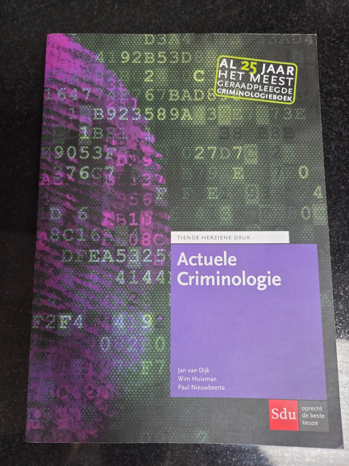 Actuele Criminologie - Tiende Herzien Druk, Zo goed als nieuw, Jan van Dijk, Wim Huisman, Paul Nieuwbeerta, Gamma, HBO