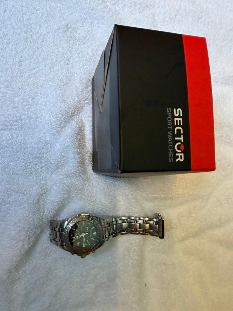 Sector sport horloge, Ophalen of Verzenden, Gebruikt, Zwart, Android