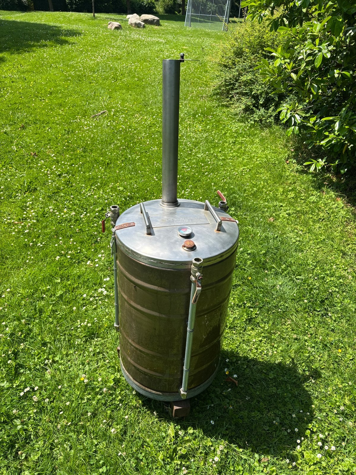 Robuuste RVS BBQ/ Rookton, Ophalen, Gebruikt