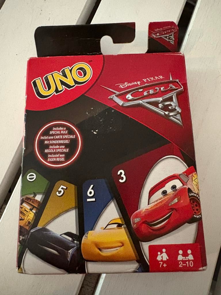Uno Cars kaartspel, Hobby en Vrije tijd, Ophalen of Verzenden, Zo goed als nieuw
