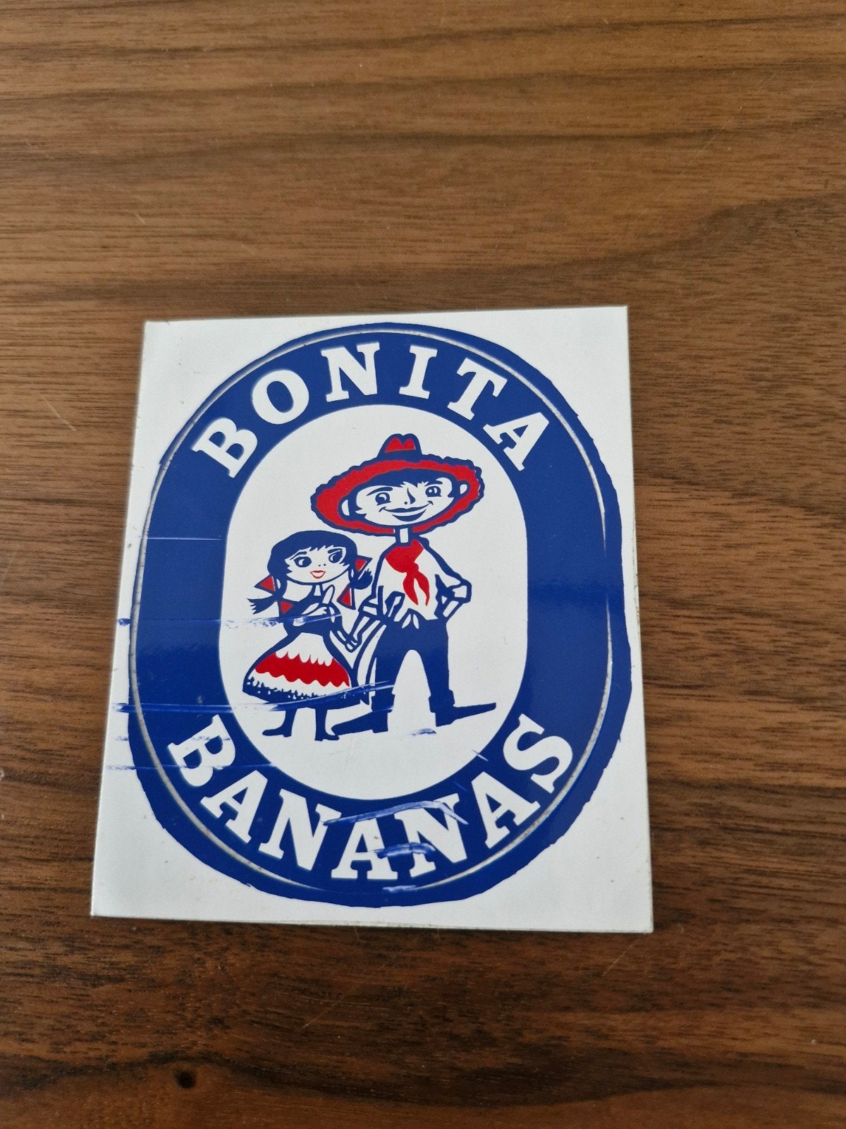 9101 Vintage Bonita Bananas Sticker, Verzamelen, Ophalen of Verzenden, Gebruikt, Merk