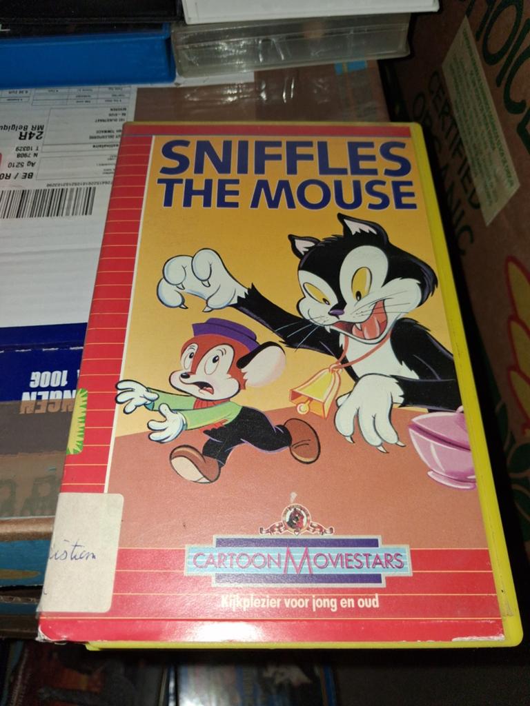 Vhs ex-rental  - Sniffles The Mouse, Cd's en Dvd's, VHS | Film, Vanaf 16 jaar, Ophalen of Verzenden, Gebruikt, Horror