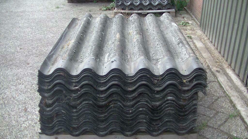 💥Golfplaten asbest vrij 153 x 110 cm. dak-platen 212 x 110, Doe-het-zelf en Verbouw, Dakpannen en Dakbedekking, Ophalen, Gebruikt