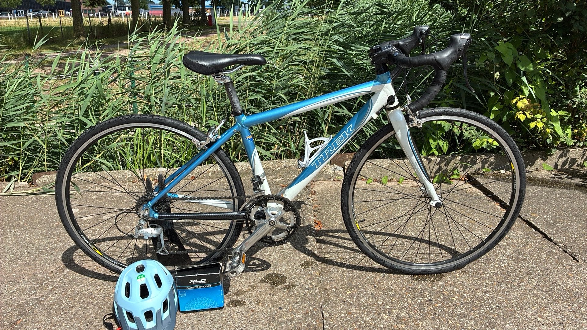 Hele mooie kinder racefiets van Trek, Fietsen en Brommers, Fietsen | Racefietsen, Velgrem, Aluminium, Minder dan 49 cm, 15 tot 20 versnellingen