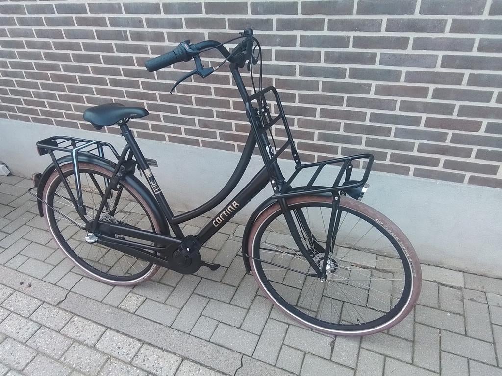 Cortina u1 damesfiets 61 cmhoog 3 versnellingen trommelrem, Ophalen, Versnellingen, 56 cm of meer, Zo goed als nieuw