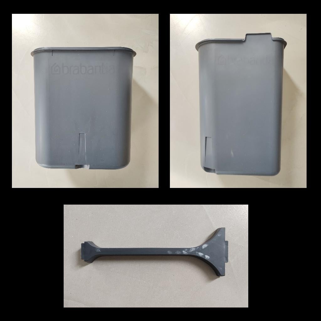 Brabantia Bo Touch Bin - 2 losse binnenemmers (11 L + 23 L), Kunststof, Ophalen of Verzenden, Zo goed als nieuw, Minder dan 50 cm