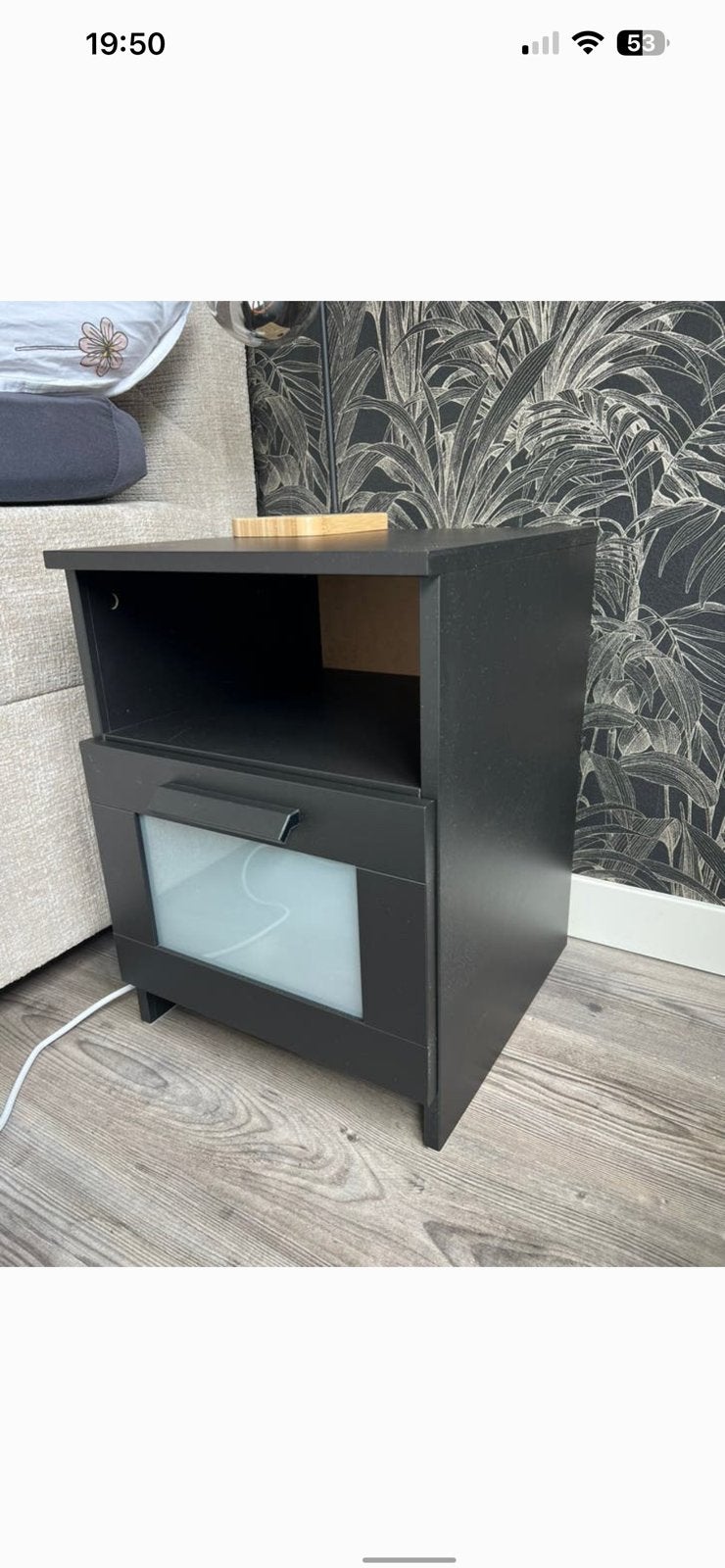 2 Ikea nachtkastjes, Ophalen, 50 tot 100 cm, Zo goed als nieuw, Minder dan 100 cm