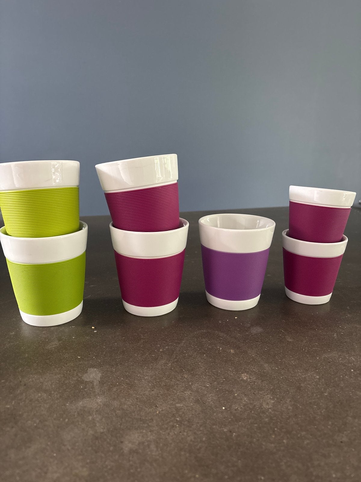 Bodum Pavina Outdoor Koffie en Espresso Kopjes - Set van 6, Ophalen, Bodum, Steen/keramiek, Meerkleurig