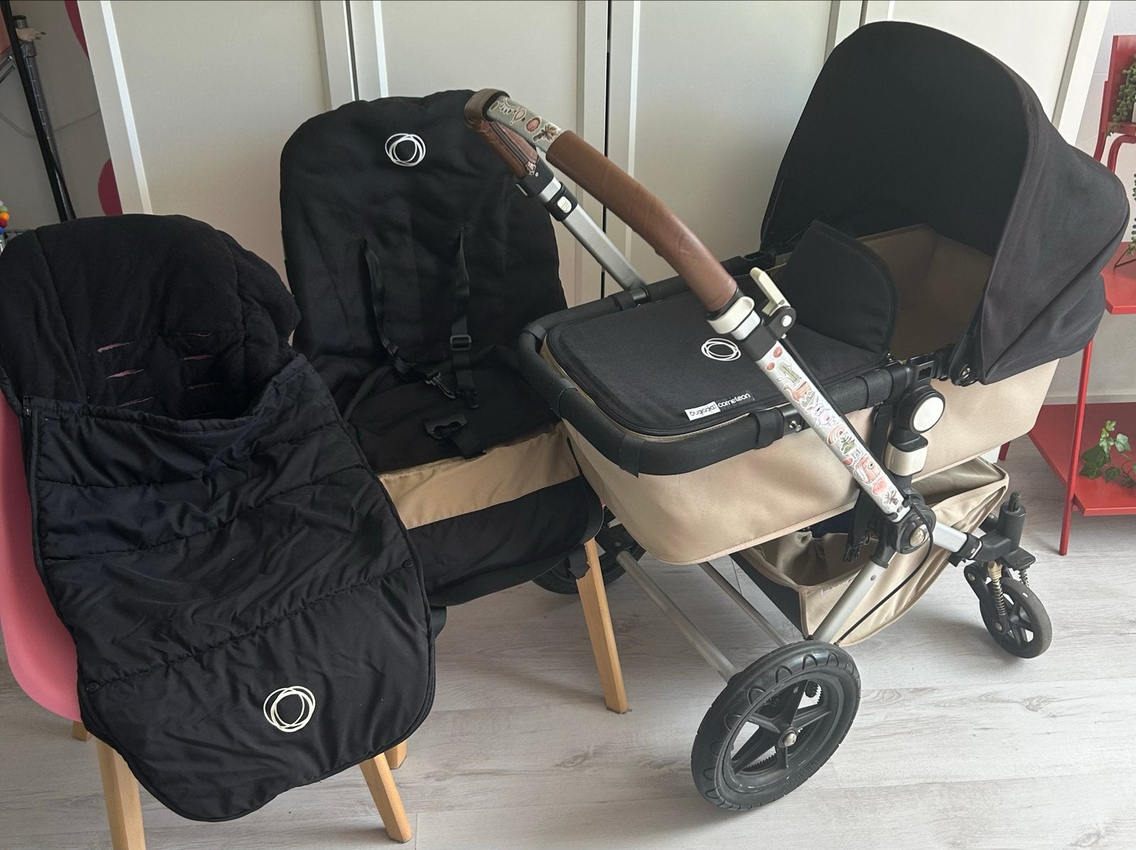Bugaboo Cameleon Combiwagen met Reiswieg en Zitje, Kinderen en Baby's, Kinderwagens en Combinaties, Ophalen, Gebruikt, Bugaboo