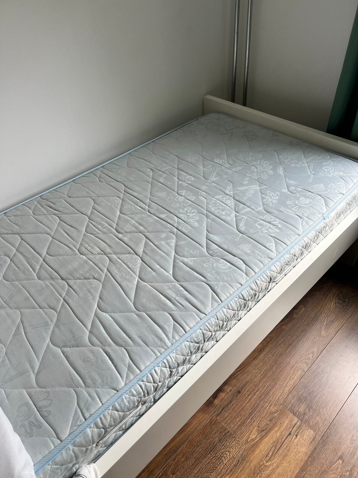 Auping eenpersoonbed 90x200, Ophalen, 90 cm, Eenpersoons, Wit