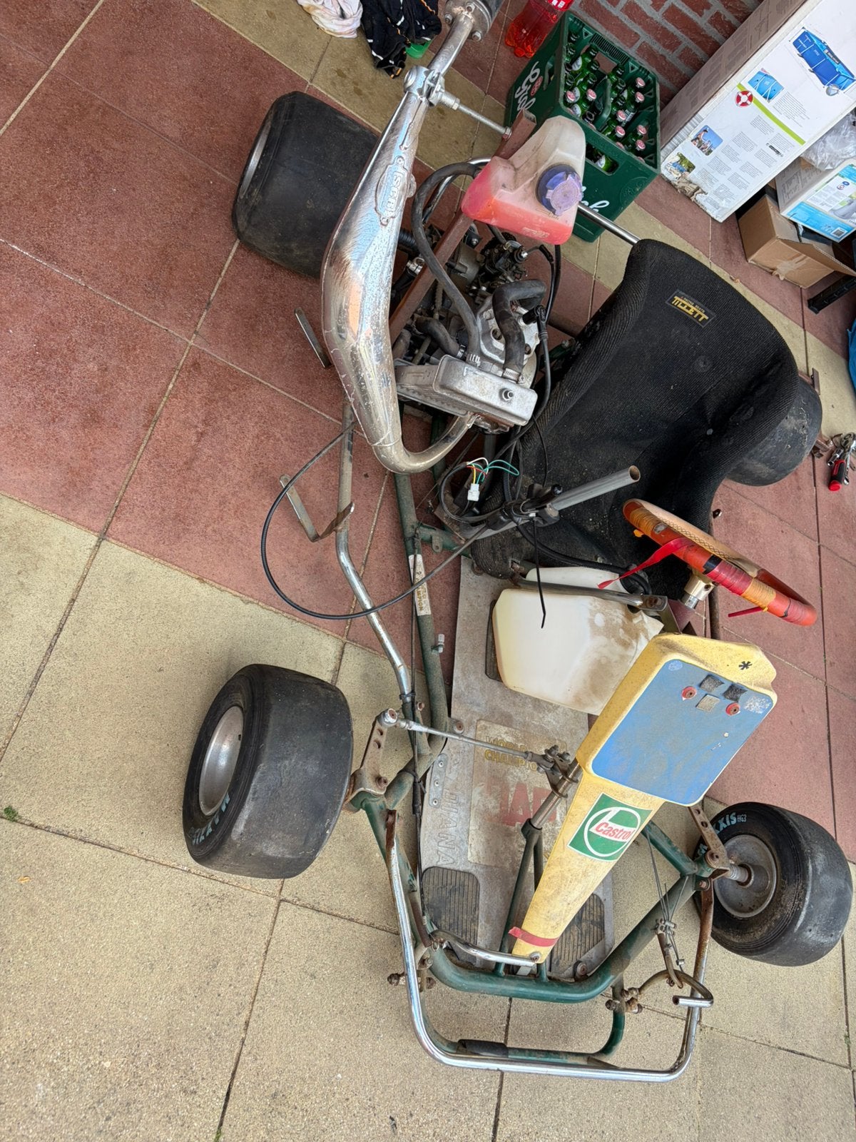Kart 70cc derbi, Ophalen, Zo goed als nieuw, Kart
