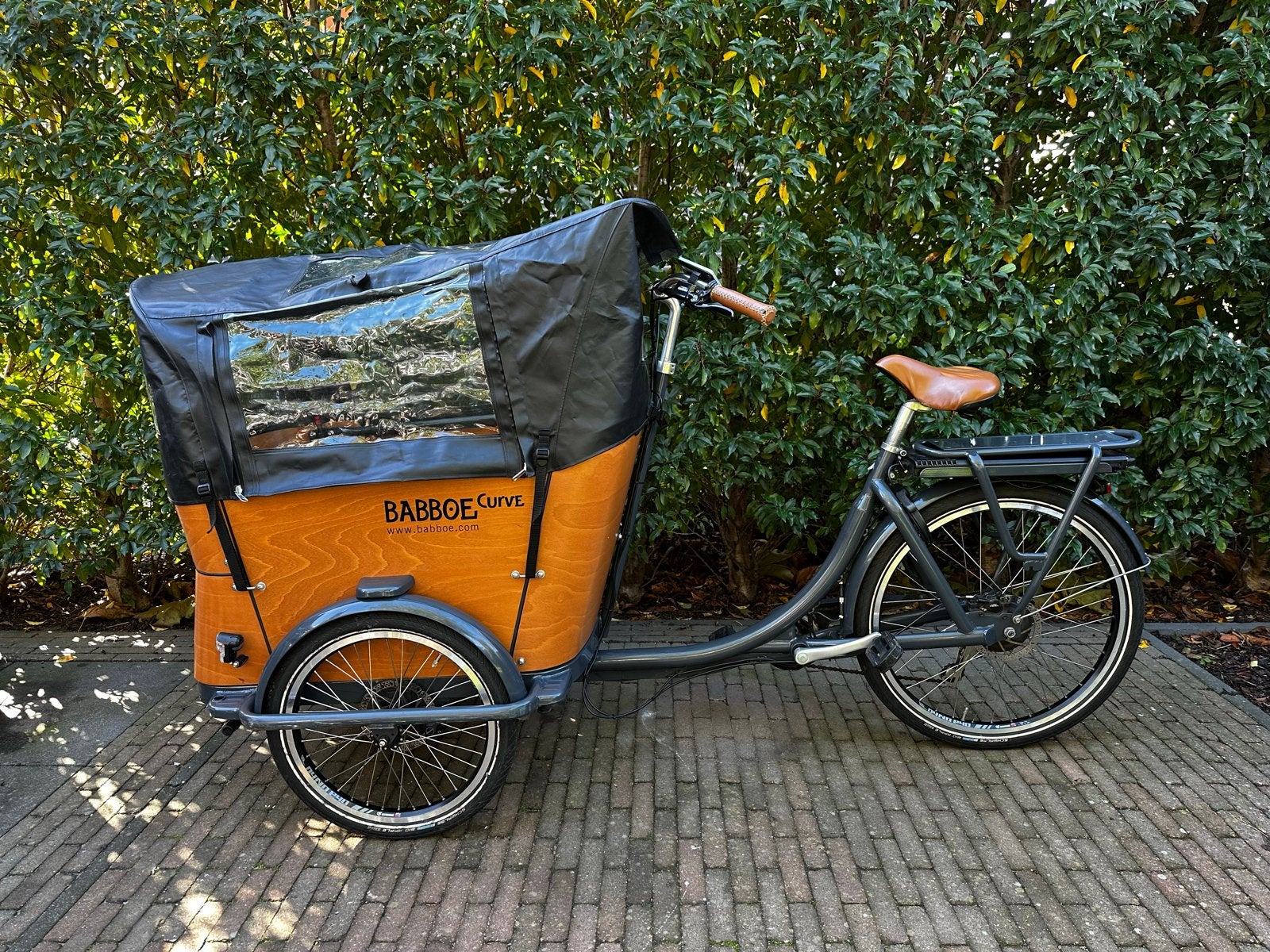 Babboe E Curve bakfiets, Ophalen, Gebruikt, Overige merken