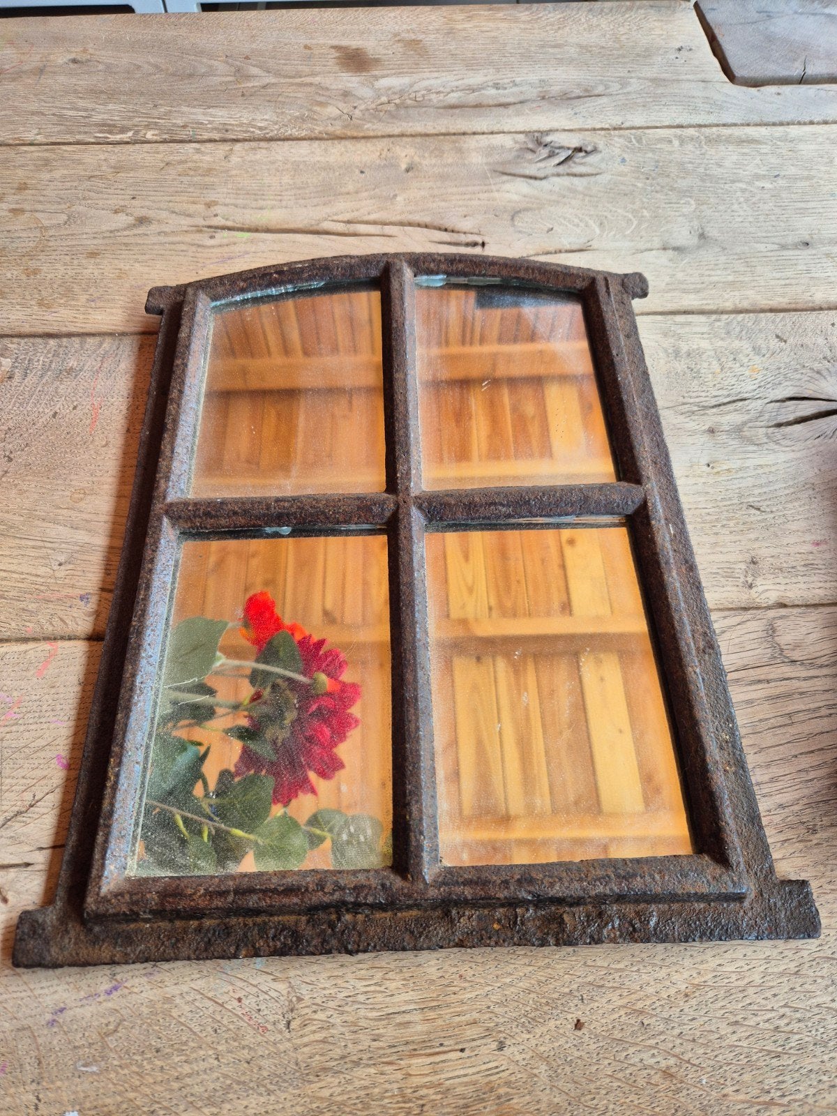 Stalraam met spiegel - 29x38cm decoratie, Ophalen of Verzenden