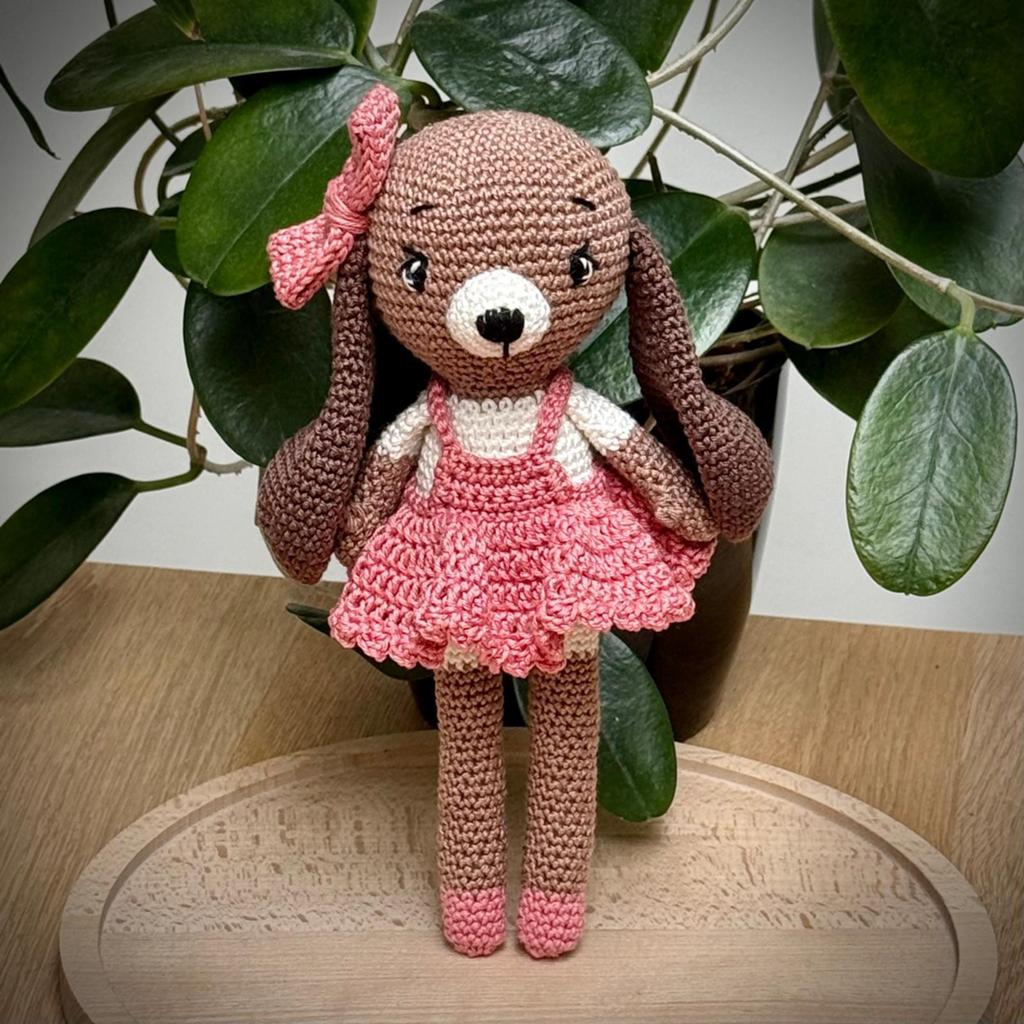 Gehaakte hond, Kinderen en Baby's, Speelgoed | Knuffels en Pluche, Overige merken, Overige karakters, Handgemaakt, Ophalen of Verzenden