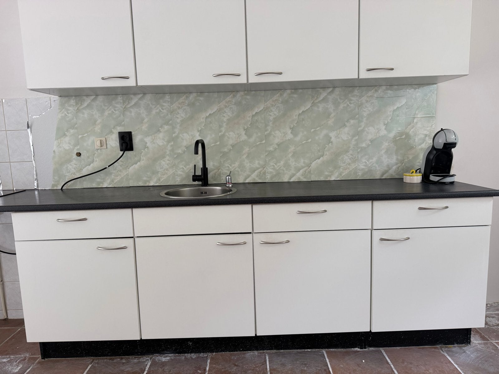 Bruynzeel keuken gratis af te halen, Gebruikt, Wit, Enkelwandige keuken, Ophalen of Verzenden