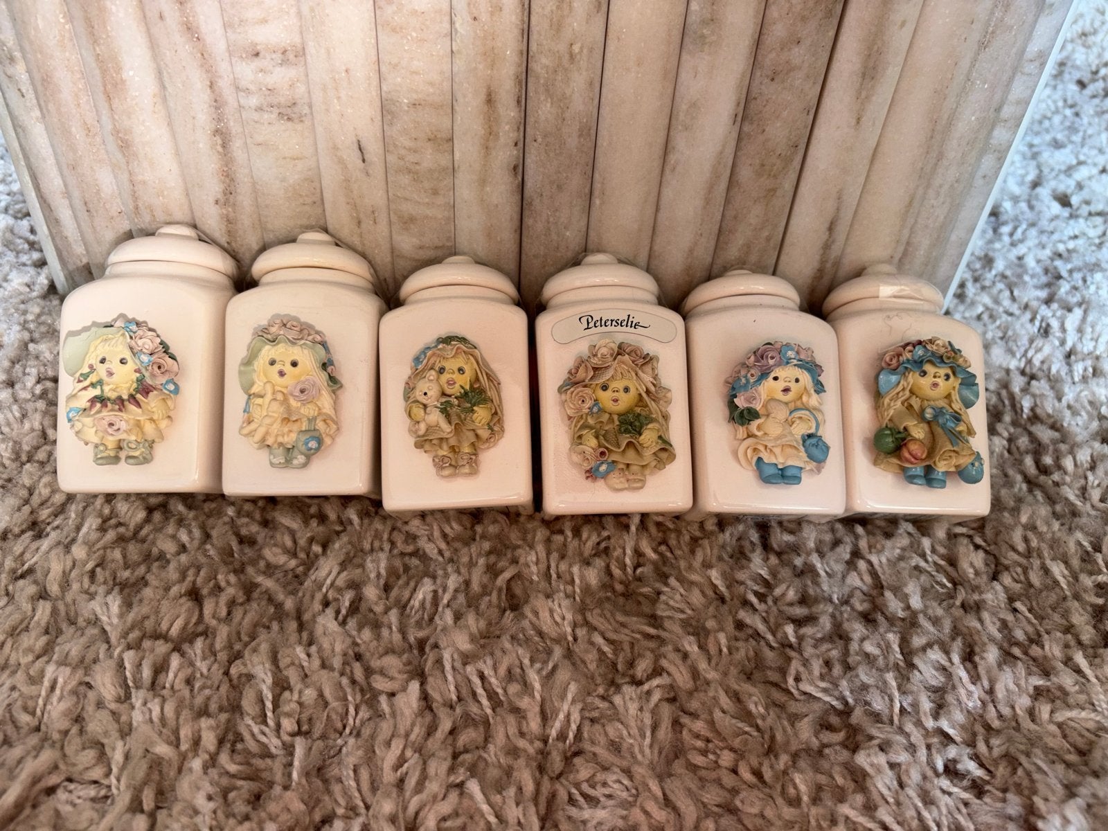 Set van 6 Goldina Art Collection kruidenpotjes, Ophalen