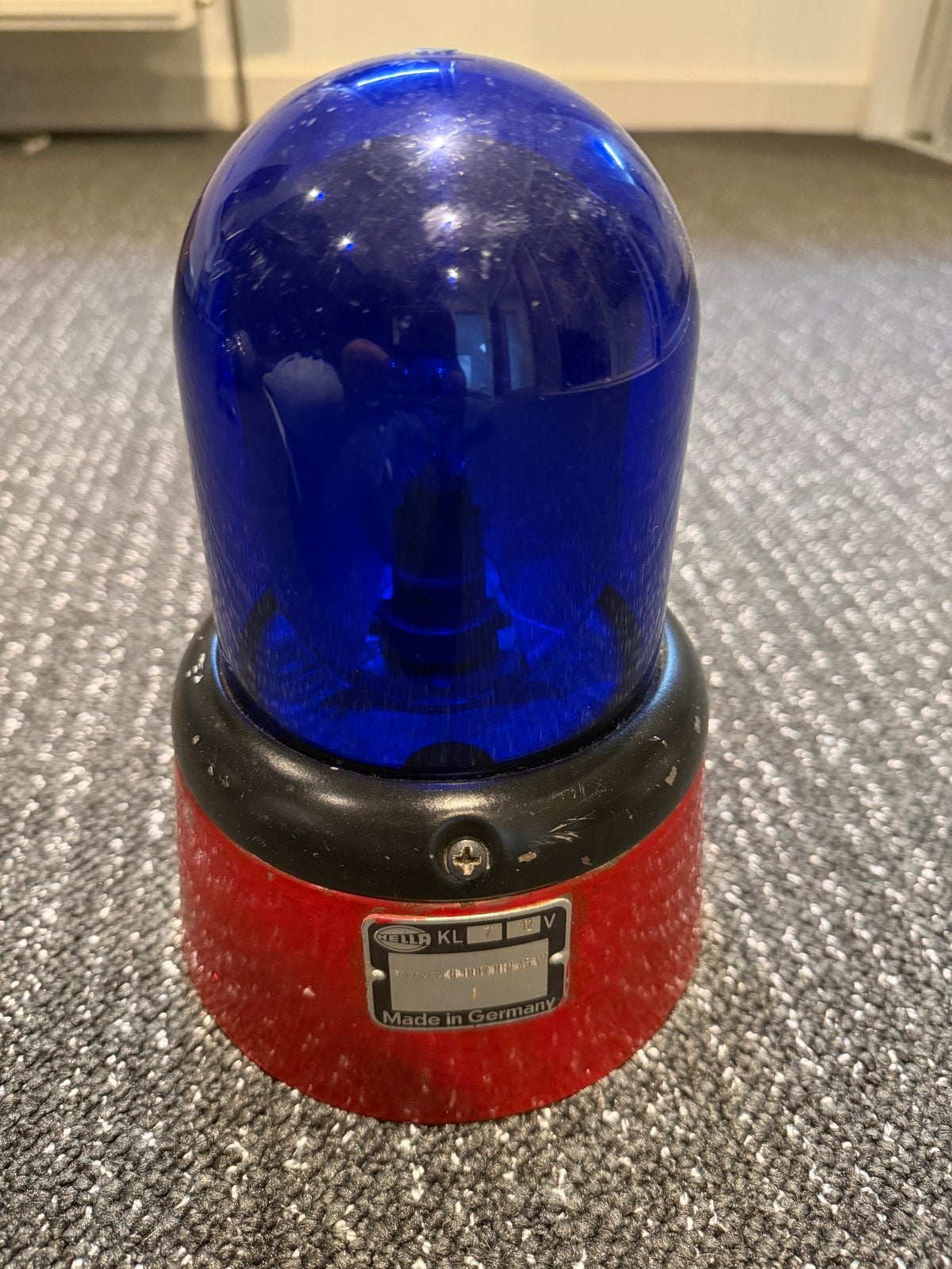 Hella KL 7 12V Zwaailicht - Vintage Blauw Zwaailicht, Ophalen of Verzenden, Gebruikt, Overige automerken