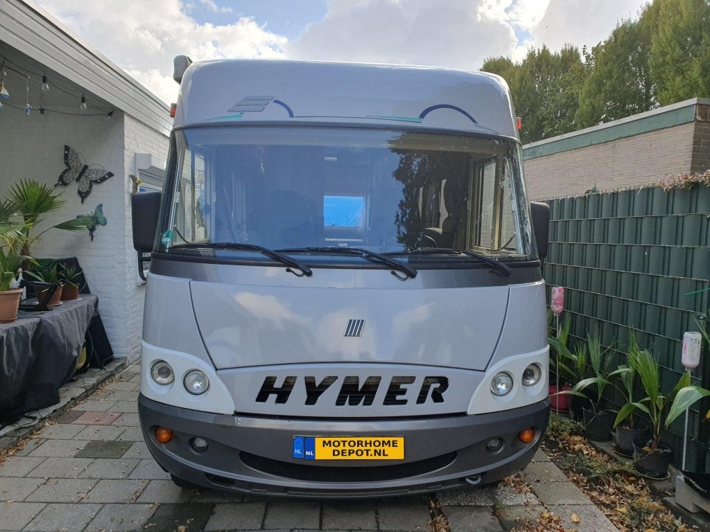 Hymer B694 Tandemas ( 3-assig ) Dwarsbed Hefbed, Caravans en Kamperen, Integraal, Fiat, 7 tot 8 meter, Bedrijf