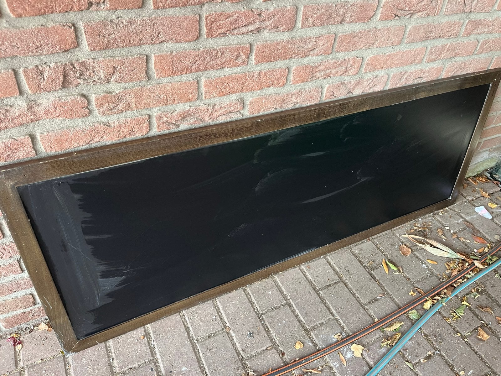 Groot zwart schoolbord met houten lijst, Ophalen, Gebruikt