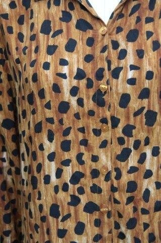 Blouse bruin leopard Fabienne Chapot mt M Vaste prijs OPRUIM, Maat 38/40 (M), Bruin, Ophalen of Verzenden, Zo goed als nieuw