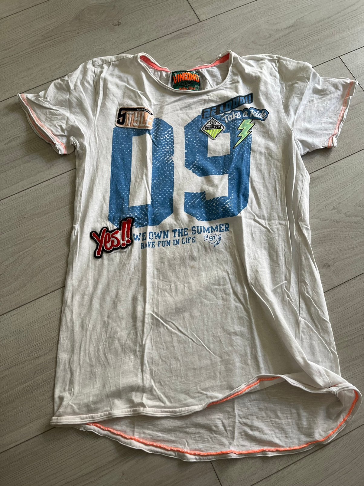 Vingino shirt maat 170, Kinderen en Baby's, Kinderkleding | Maat 170, Ophalen of Verzenden, Zo goed als nieuw, Jongen, Shirt of Longsleeve