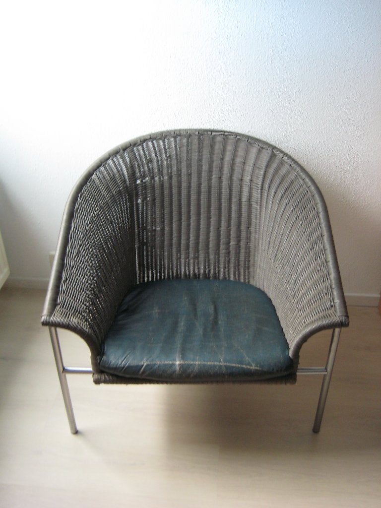 Fauteuils, kunststof pitriet, Rohé Noordwolde,, Ophalen, Gebruikt, Minder dan 75 cm, 75 tot 100 cm