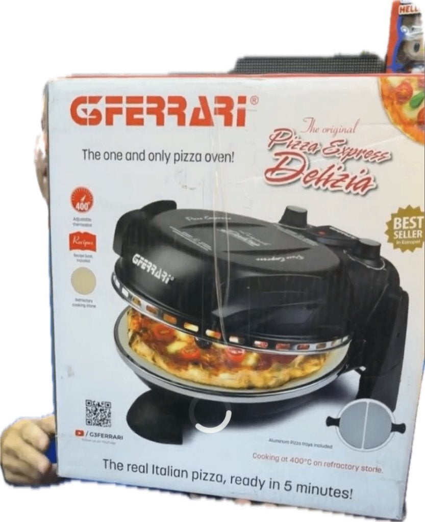 G3 Ferrari Pizza Express Delizia Pizzaoven - Zwart, Witgoed en Apparatuur, Ovens, Minder dan 45 cm, Overige merken, Minder dan 45 cm