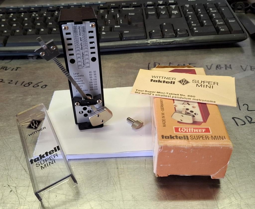 Wittner Taktell Super Mini Metronoom - Vintage, Ophalen of Verzenden, Gebruikt