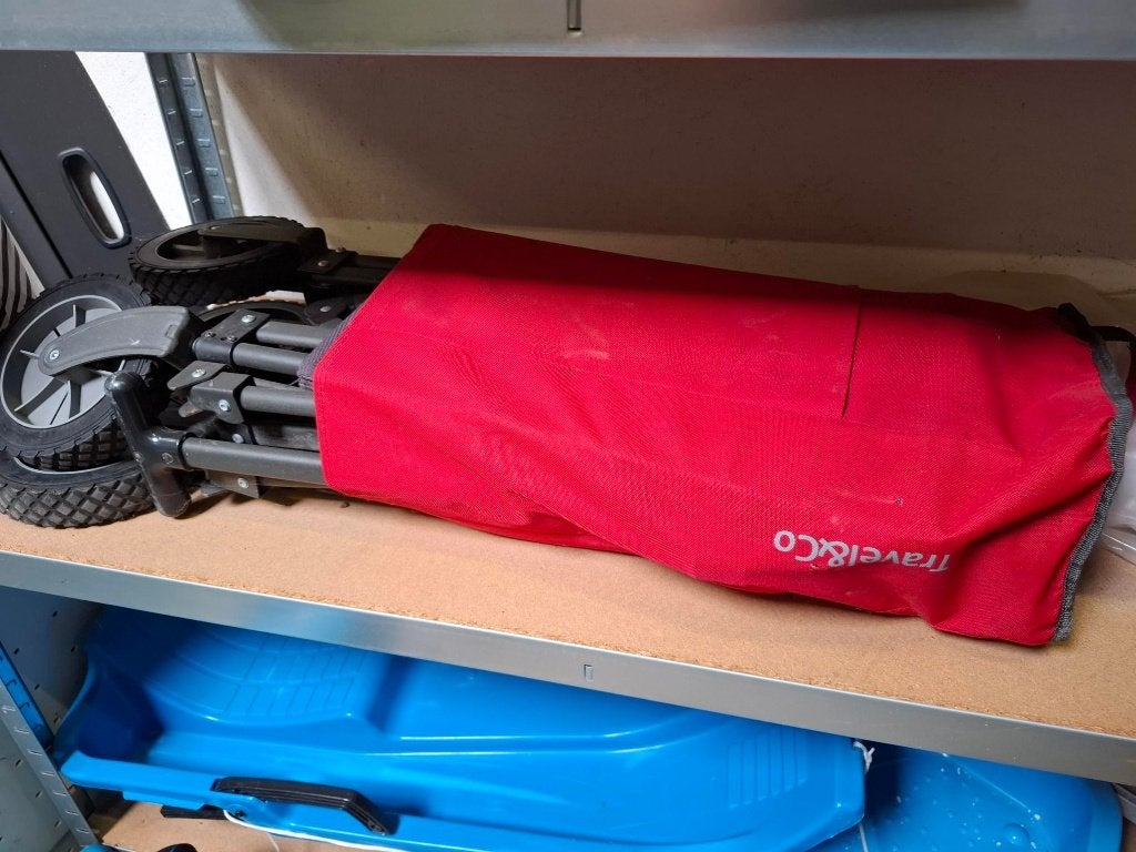 Opvouwbare Bolderkar Travel&co, Caravans en Kamperen, Ophalen, Opvouwbaar, Gebruikt