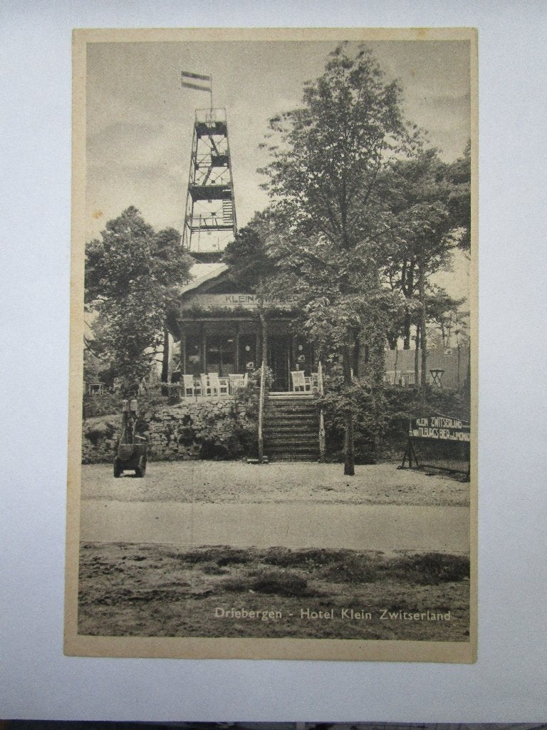 Ansichtkaart Driebergen - Hotel Klein Zwitserland 1956, Verzenden, 1940 tot 1960, Utrecht