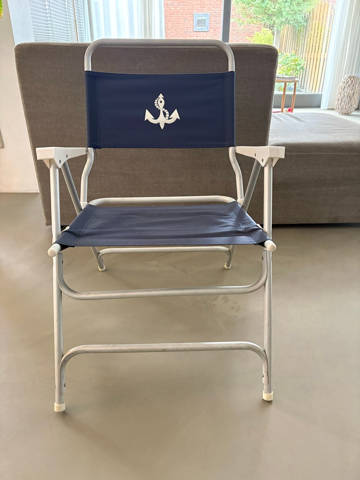 Opvouwbare campingstoel met ankerprint, Caravans en Kamperen, Ophalen, Gebruikt, Campingstoel