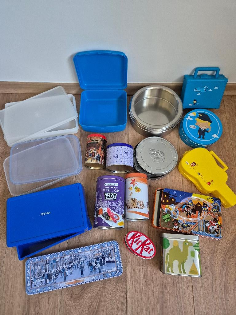 Allerlei trommels en blikken, Huis en Inrichting, Keuken | Keukenbenodigdheden, Zo goed als nieuw, Overige typen, Ophalen of Verzenden