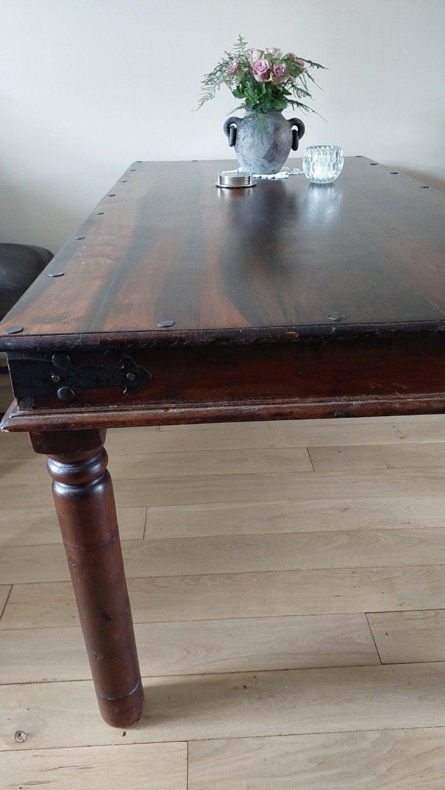 prachtige en zware eettafel, Ophalen, Gebruikt, 50 tot 100 cm, 150 tot 200 cm