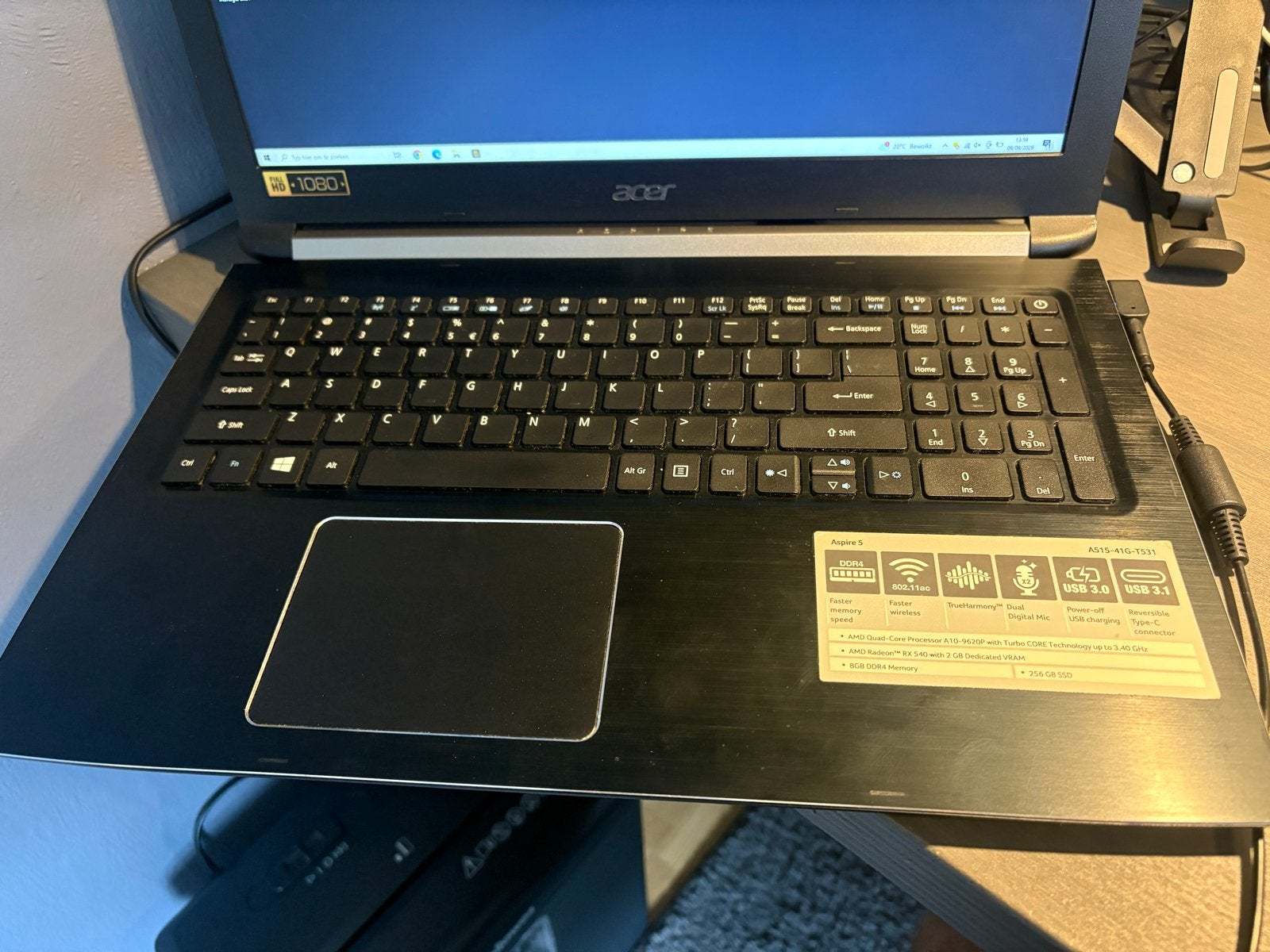 Acer Aspire 5 A515-41G-T531, Computers en Software, Ophalen, Gebruikt, Met videokaart, 2 tot 3 Ghz