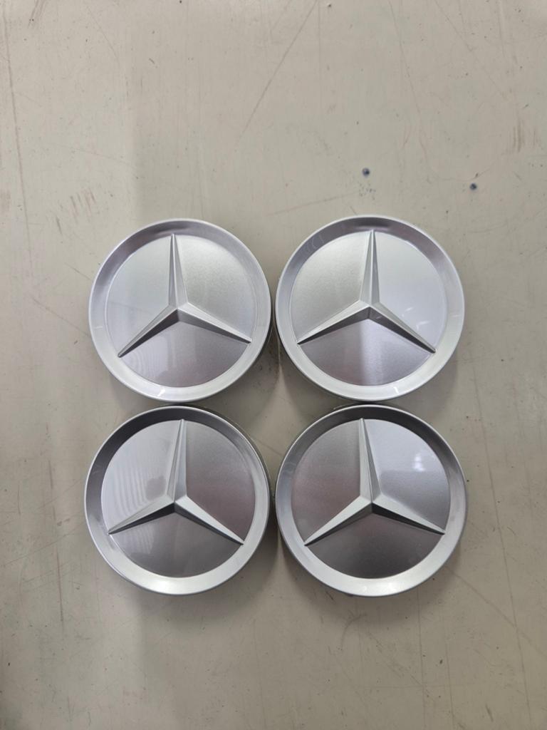 Mercedes Benz Naafdoppen - 63,5 mm (Set van 4), Auto diversen, Wieldoppen, Ophalen of Verzenden, Nieuw